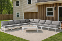 Load image into Gallery viewer, Nizuc - Outdoor Patio 9 Piece Modular Sectional With White Frame