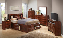 Load image into Gallery viewer, Modern Design Storage Bed With Bookcase Headboard
