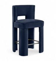 Load image into Gallery viewer, Zuno - Velvet Performance Fabric Upholstered Counter Stool (Set of 2)