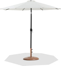Load image into Gallery viewer, Fiji - Aluminum Patio Umbrella With Round Teak And Black Base