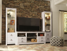 Load image into Gallery viewer, Willowton - Entertainment Center With Fireplace Option