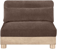 Load image into Gallery viewer, Turin - Chenille Fabric Upholstered Modular Armless Chair - Natural Base