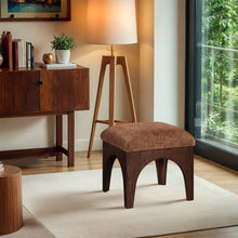 Load image into Gallery viewer, Lawson - Chenille Fabric Upholstered Ottoman - Walnut Base