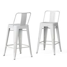 Load image into Gallery viewer, Rayne - Curved Back Metal Stool (Set of 2)