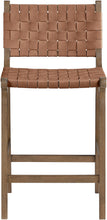 Load image into Gallery viewer, Entwine - Vegan Leather Upholstered Counter Stool - Painted Brown