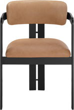 Load image into Gallery viewer, Aurum - Vegan Leather Upholstered Dining Chair With Graphite Black Base (Set of 2)