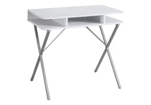 Load image into Gallery viewer, Computer Desk For Home Office, Laptop, Storage Shelves, Modern Convenient Design - White