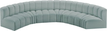Load image into Gallery viewer, Arc - Faux Leather 6 Piece U-Shaped Modular Sofa