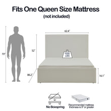 Load image into Gallery viewer, Lucas - Tall Headboard Upholstered Bed