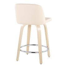 Load image into Gallery viewer, Toriano - Contemporary Fixed Height Counter Stool & Swivel And Round Footrest (Set of 2)