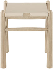 Load image into Gallery viewer, Santos - Faux Leather Upholstered Bench - Natural Frame