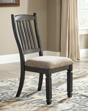 Load image into Gallery viewer, Tyler Creek - Dining UPH Side Chair (Set of 2) - Slatback - Black / Grayish Brown
