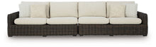 Load image into Gallery viewer, Kimora - Raf/Laf Loveseat With Cushion (Set of 2) - Beige / Dark Brown