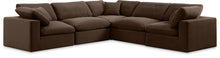 Load image into Gallery viewer, Comfy - 5 Piece Velvet Modular Corner Sectional