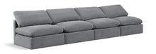 Load image into Gallery viewer, Indulge - Velvet 4 Seat Modular Armless Sofa