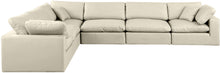 Load image into Gallery viewer, Comfy - 6 Piece Faux Leather Modular Corner Sectional