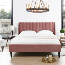 Load image into Gallery viewer, Aspen - Vertical Tufted Modern Headboard Platform Bed Set