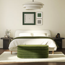 Load image into Gallery viewer, Fuji - Upholstered Oval Storage Bench