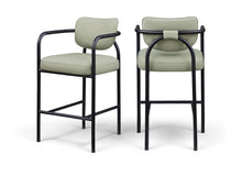 Load image into Gallery viewer, Serava - Vegan Leather Upholstered Bar Stool