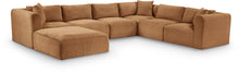 Load image into Gallery viewer, Shaggy - Fabric 7 Piece Modular U-Shaped Sectional With Ottoman