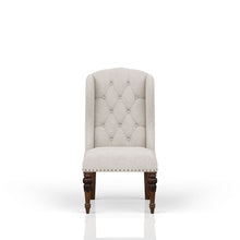 Load image into Gallery viewer, Upholstered Wing Host Chair - Light Gray