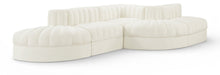 Load image into Gallery viewer, Rummi - Rounded Velvet Performance Fabric Upholstered 5 Piece Modular Sectional
