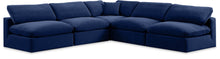 Load image into Gallery viewer, Comfy - 5 Piece Velvet Modular Corner Armless Sectional