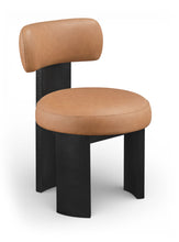 Load image into Gallery viewer, Atelier - Vegan Leather Upholstered Dining Chair (Set of 2) - Black Frame