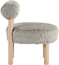 Load image into Gallery viewer, Ambre - Vegan Shearling Fabric Accent Chair - Taupe