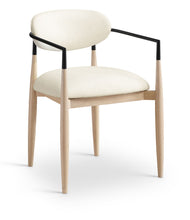 Load image into Gallery viewer, Riccio - Faux Leather Dining Arm Chair (Set of 2) - Natural Frame