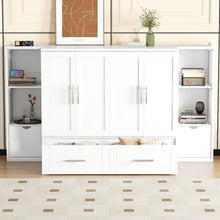 Load image into Gallery viewer, Murphy Bed With Shelves, Drawers And USB Ports