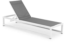 Load image into Gallery viewer, Maldives - Water Resistant Outdoor Patio Adjustable Sun Chaise Lounge Chair With White Base