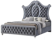 Load image into Gallery viewer, Crown Mark Furniture Voltare King Bed in Dark Grey image