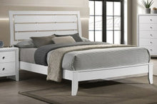 Load image into Gallery viewer, Crown Mark Furniture Evan Queen Panel Bed in White image