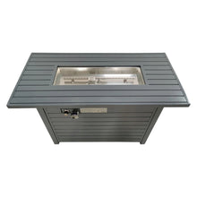 Load image into Gallery viewer, Propane Outdoor Fire Pit Table With Lid High-Quality Materials - Gray