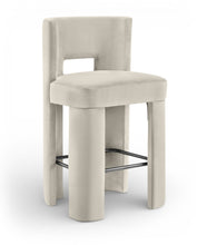 Load image into Gallery viewer, Zuno - Velvet Performance Fabric Upholstered Bar Stool (Set of 2)