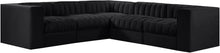 Load image into Gallery viewer, Rummi - Symmetrical Velvet Performance Fabric Upholstered 5 Piece Modular Sectional