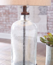 Load image into Gallery viewer, Bandile - Glass Table Lamp - Clear / Bronze Finish