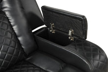 Load image into Gallery viewer, Galaxy Home Benz LED & Power Reclining Loveseat in Black