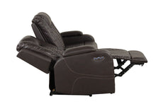 Load image into Gallery viewer, Galaxy Home Benz LED & Power Reclining Sofa in Brown