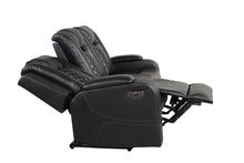Load image into Gallery viewer, Galaxy Home Benz LED & Power Reclining Sofa in Black