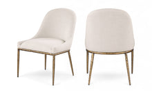 Load image into Gallery viewer, Ferro - Upholstered Dining Side Chair With Brushed Gold Legs