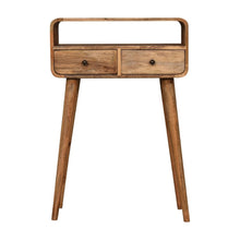 Load image into Gallery viewer, Curved Chestnut Console Table