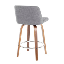 Load image into Gallery viewer, Toriano - Mid-Century Modern Fixed Height Counter Stool With Round Footrest (Set of 2)