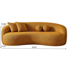 Load image into Gallery viewer, Drake - Japandi Style Curvy Boucle Sofa