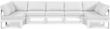 Load image into Gallery viewer, Nizuc - Outdoor Patio 7 Piece Modular Sectional With White Frame
