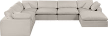 Load image into Gallery viewer, Comfy - 7 Piece Linen Modular Sectional With Chaise