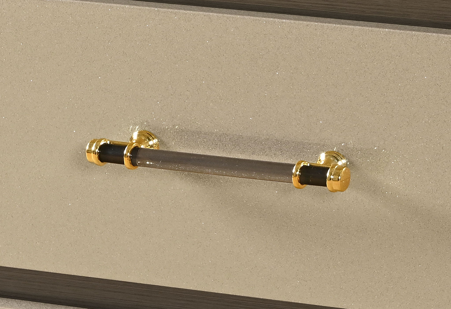 Genesis - Nightstand With LED - Gold