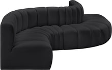 Load image into Gallery viewer, Arc - Faux Leather 6 Piece Curved Modular Sofa