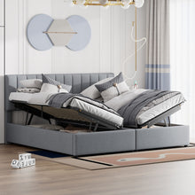 Load image into Gallery viewer, Upholstered Platform Bed With A Hydraulic Storage System